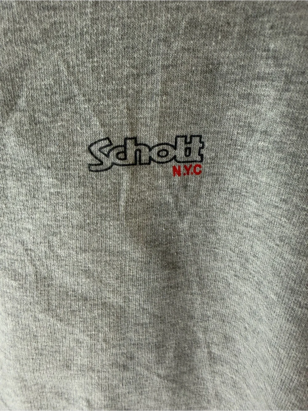 Schott NYC Light Gray Crewneck Sweatshirt - Men's